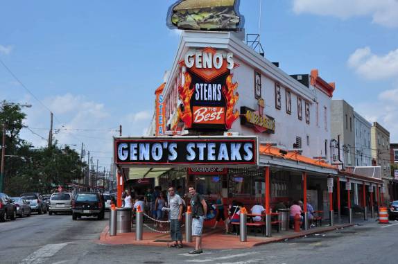Famoso restaurante de Cheese Steak em Philadelphia, em Pennsylvania, nos Estados Unidos